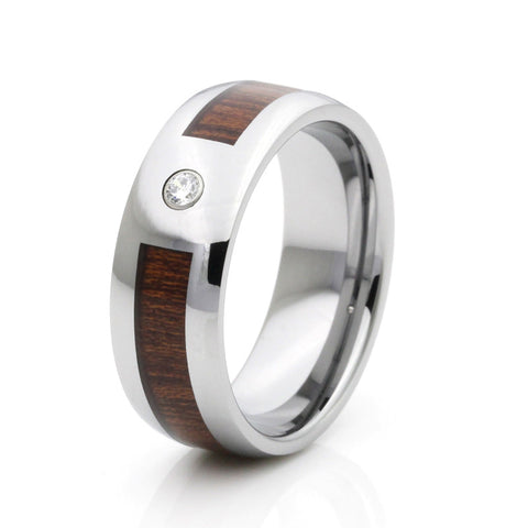 Tungsten Ring Shiny Dome Band Tungsten Wedding Ring