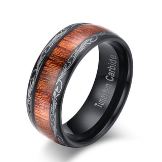 Black Tungsten Carbide Ring Wide