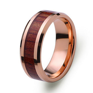 Very Beautiful Rose Gold Color Tungsten Wedding Ring