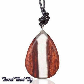 Handmade Resin & Wood Pendant