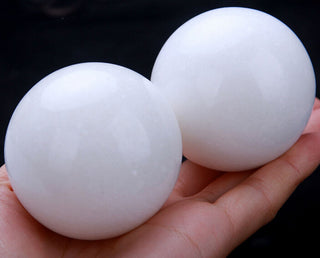 Natural White Color Stone Handball Fitness Ball Health Care Product