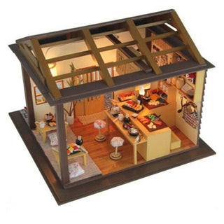 Sushi Bar Store Shop House X-mas Gift Minni Wooden Dollhouse