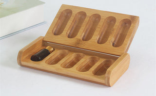 Essential Oils Bamboo Box 5 Holes