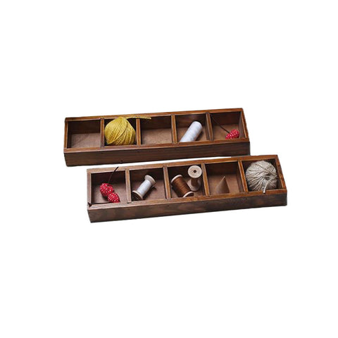 Plant Tray Vintage Mini Wooden Boxes Potted Plants Storage Box Wooden