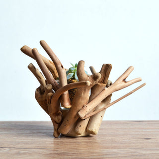 Handmade Driftwood Vase Creative Flower