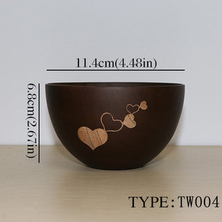 Large Soup Bowl Wood Tigela Handmade Healthy Food Containers Dinner Dishes Vintage Salad Rice