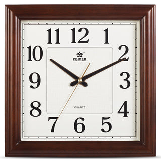 Wall Clock Solid Wood Digital