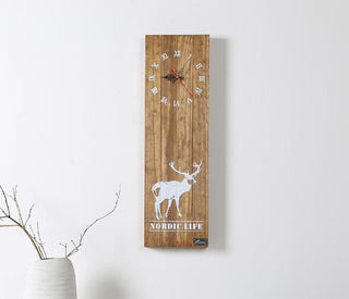 Wooden Wall Clock Beautifully Living Room