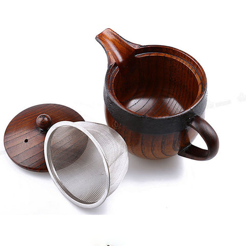 Vintage handmade Wooden Kung Fu Tea Set Tea Pot