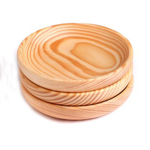 New Arrival High Quality 3pcs Japanese Cuisine Cedarwood Wooden Bowl for Rice Miso Sushi