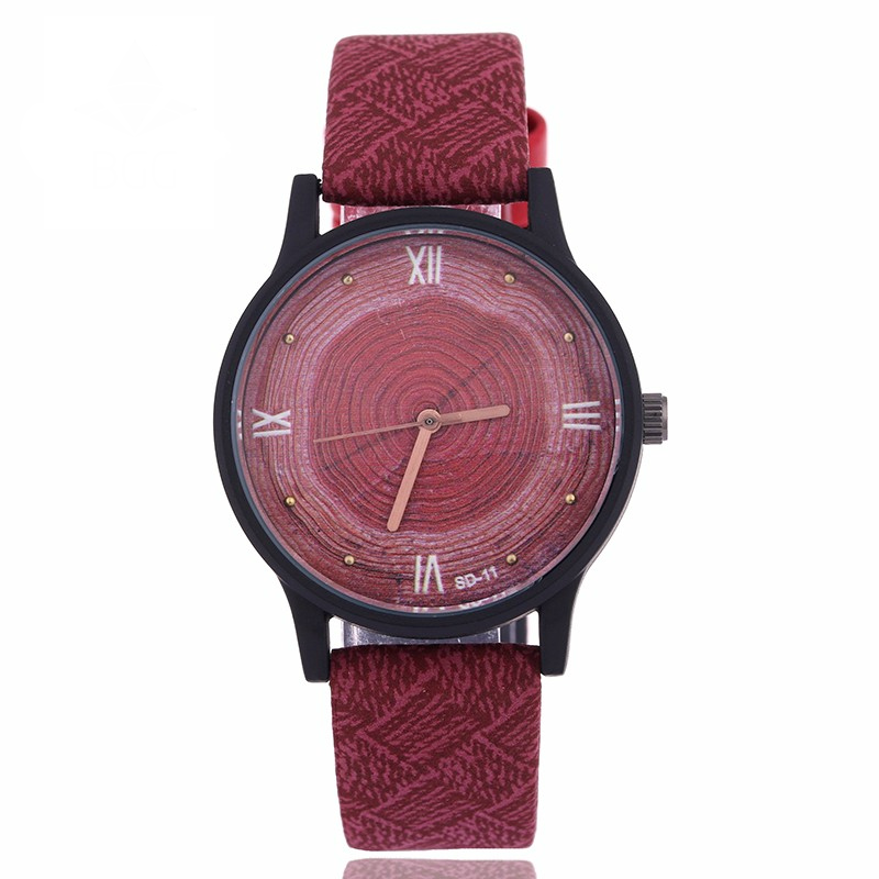 New Wood Women Watches Fashion Simple Face